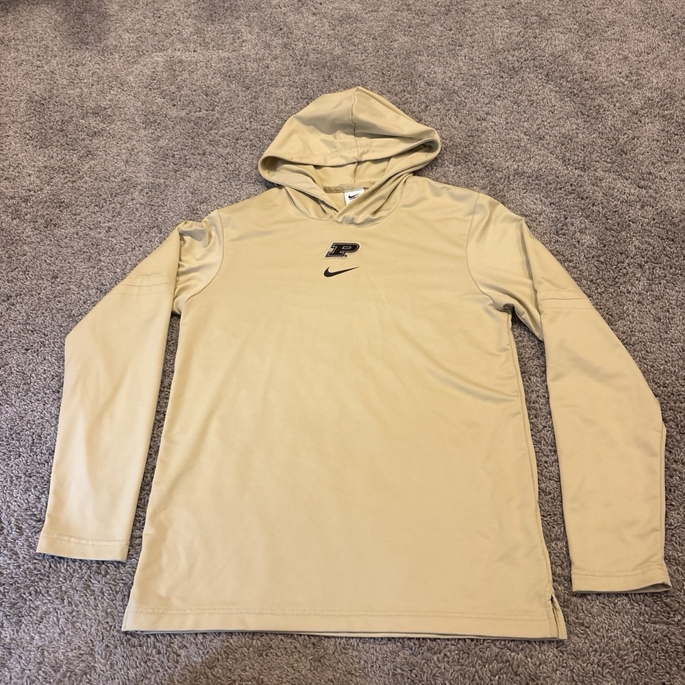 Nike Purdue Boilermakers Sweatshirt Hoodie Performance Center Swoosh S Dri Fit